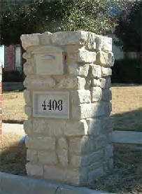 stone mailbox