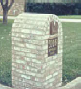 arched brick mailbox
