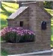 planter brick mailbox